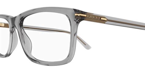 occhiali gucci 247o 004|Gucci™ GG1447O 004 57 Gray Eyeglasses .